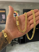 Kit Corrente + Pulseira Grumet Dupla 8mm Marcação 750