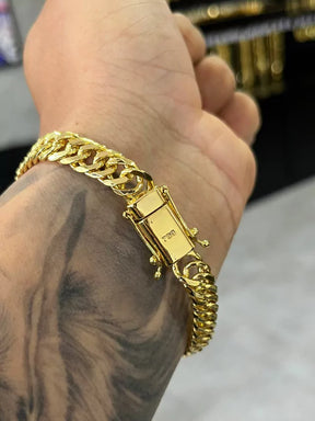 Kit Corrente + Pulseira Grumet Dupla 8mm Marcação 750